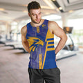 Personalized West Coast Eagles Men Tank Top Modern Geometric Sports Graphic Style