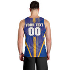 Personalized West Coast Eagles Men Tank Top Modern Geometric Sports Graphic Style