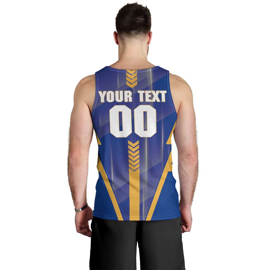 Personalized West Coast Eagles Men Tank Top Modern Geometric Sports Graphic Style
