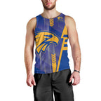 Personalized West Coast Eagles Men Tank Top Modern Geometric Sports Graphic Style