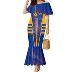 Personalized West Coast Eagles Mermaid Dress Modern Geometric Sports Graphic Style