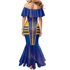 Personalized West Coast Eagles Mermaid Dress Modern Geometric Sports Graphic Style
