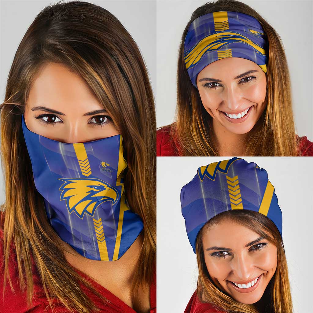 West Coast Eagles Neck Gaiter Modern Geometric Sports Graphic Style