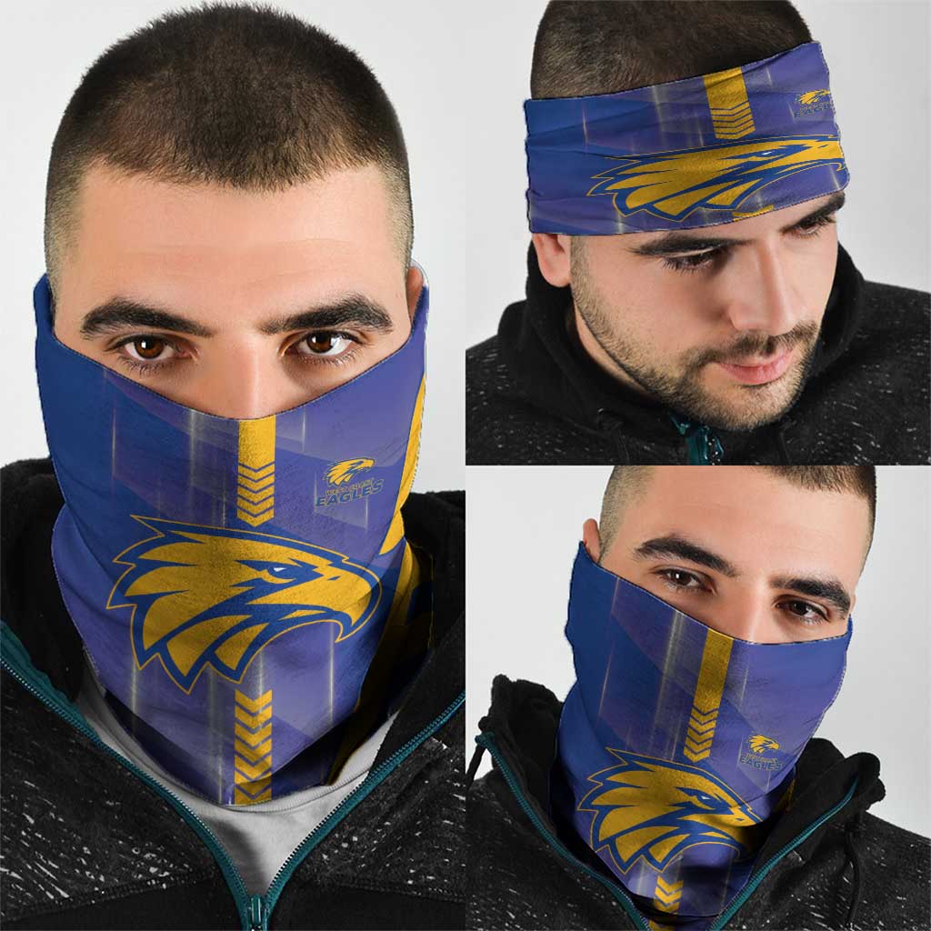 West Coast Eagles Neck Gaiter Modern Geometric Sports Graphic Style