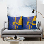 West Coast Eagles Pillow Cover Modern Geometric Sports Graphic Style