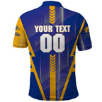Personalized West Coast Eagles Polo Shirt Modern Geometric Sports Graphic Style