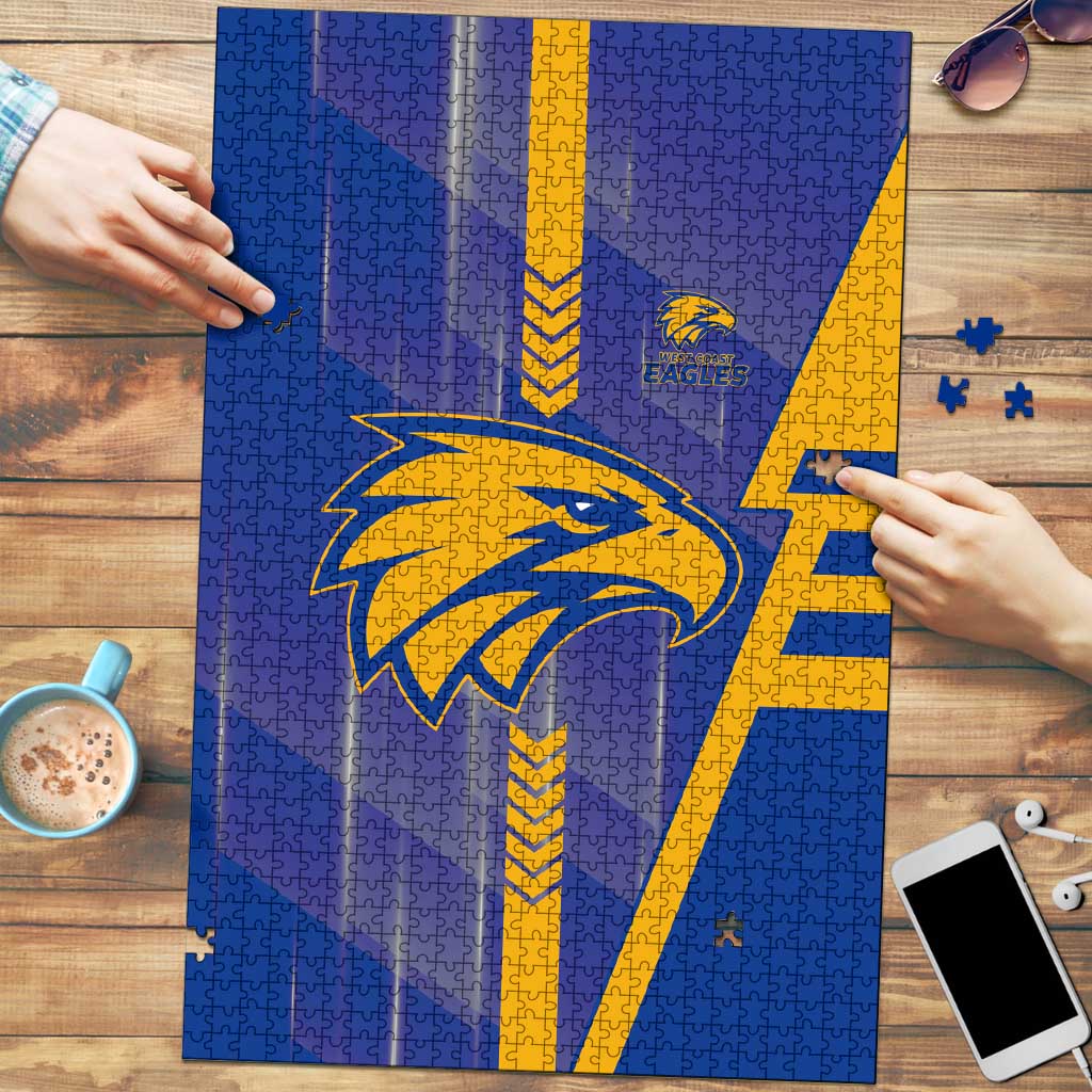 West Coast Eagles Puzzle Modern Geometric Sports Graphic Style