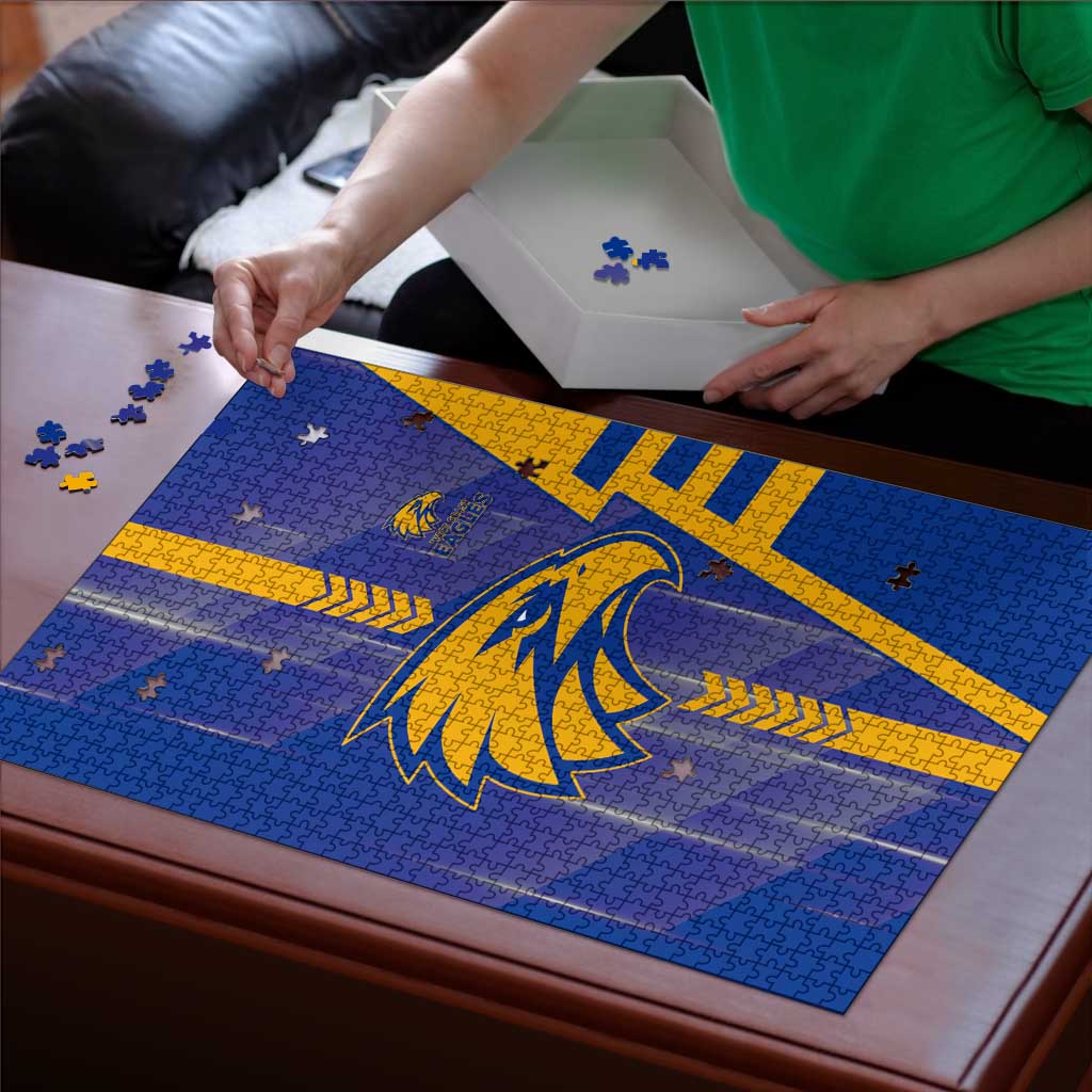 West Coast Eagles Puzzle Modern Geometric Sports Graphic Style