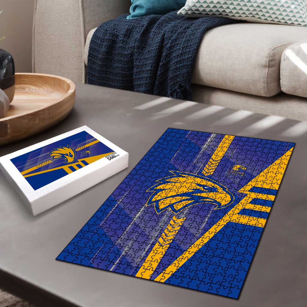 West Coast Eagles Puzzle Modern Geometric Sports Graphic Style