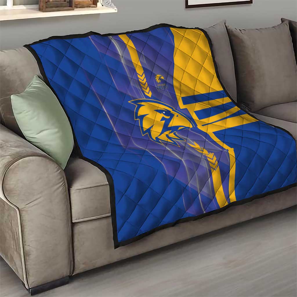 West Coast Eagles Quilt Modern Geometric Sports Graphic Style