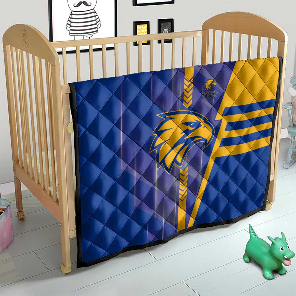 West Coast Eagles Quilt Modern Geometric Sports Graphic Style