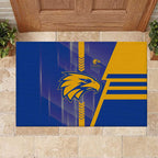 West Coast Eagles Rubber Doormat Modern Geometric Sports Graphic Style