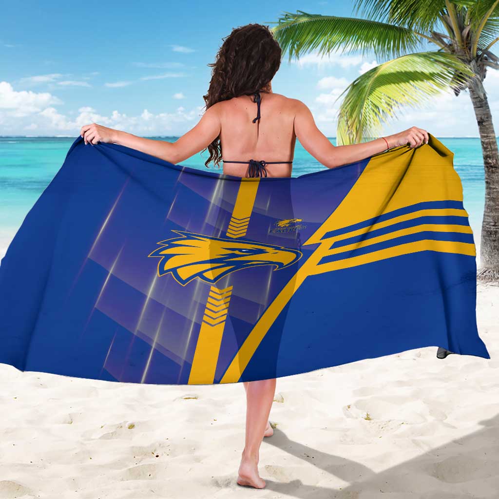 West Coast Eagles Sarong Modern Geometric Sports Graphic Style
