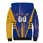 Personalized West Coast Eagles Sherpa Hoodie Modern Geometric Sports Graphic Style