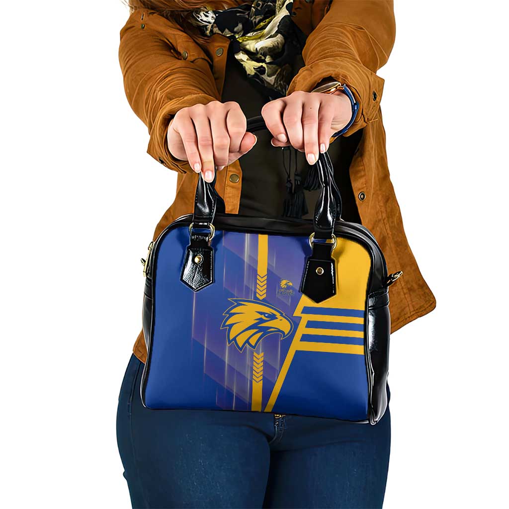West Coast Eagles Shoulder Handbag Modern Geometric Sports Graphic Style
