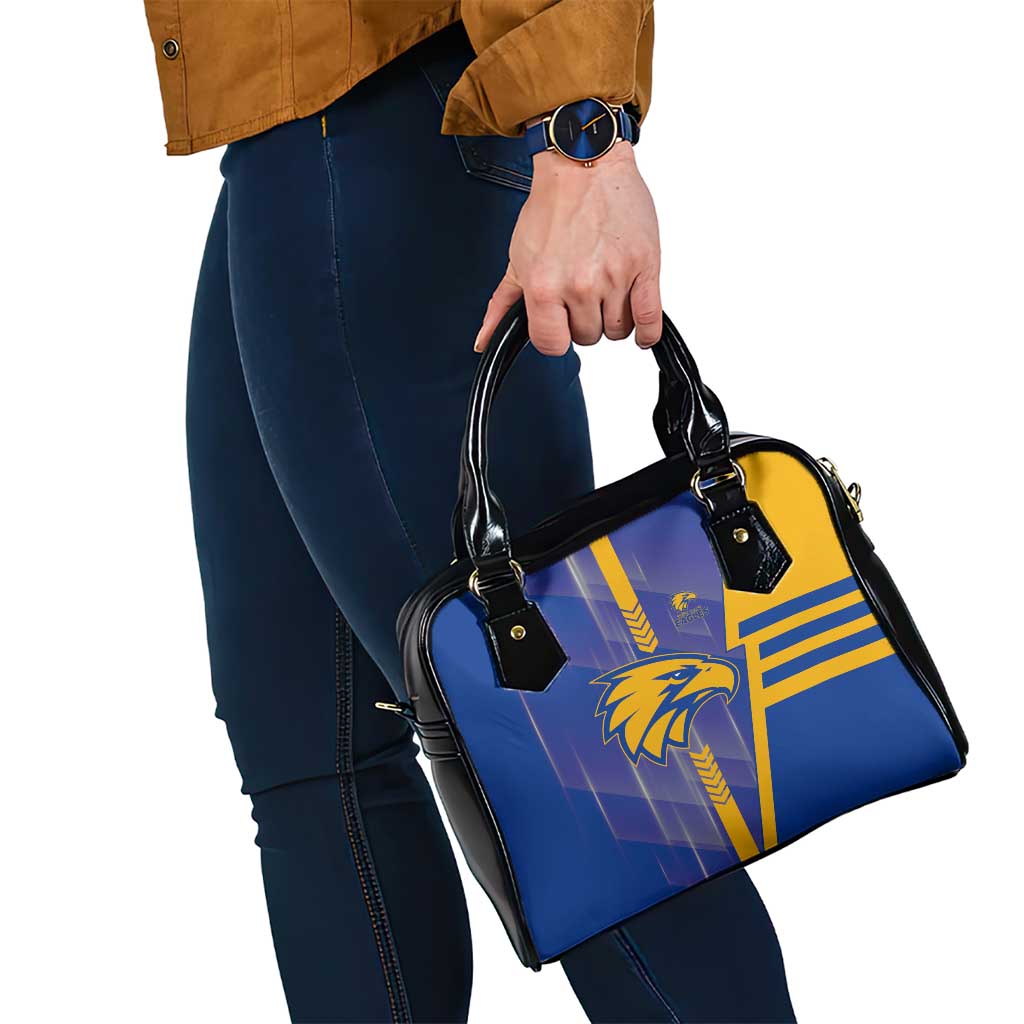West Coast Eagles Shoulder Handbag Modern Geometric Sports Graphic Style
