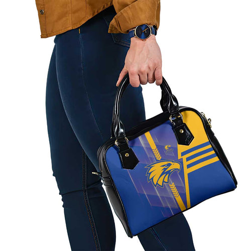 West Coast Eagles Shoulder Handbag Modern Geometric Sports Graphic Style