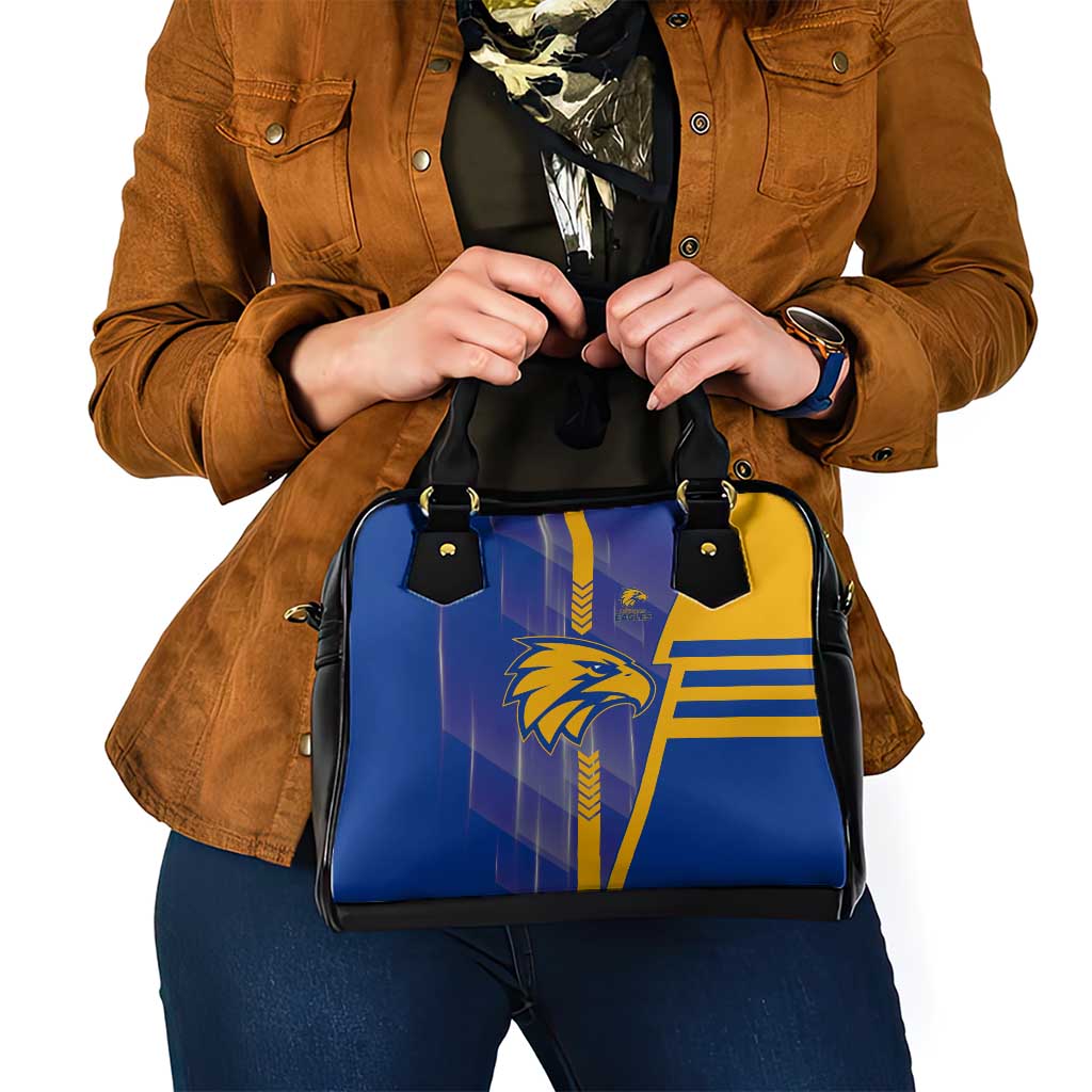 West Coast Eagles Shoulder Handbag Modern Geometric Sports Graphic Style