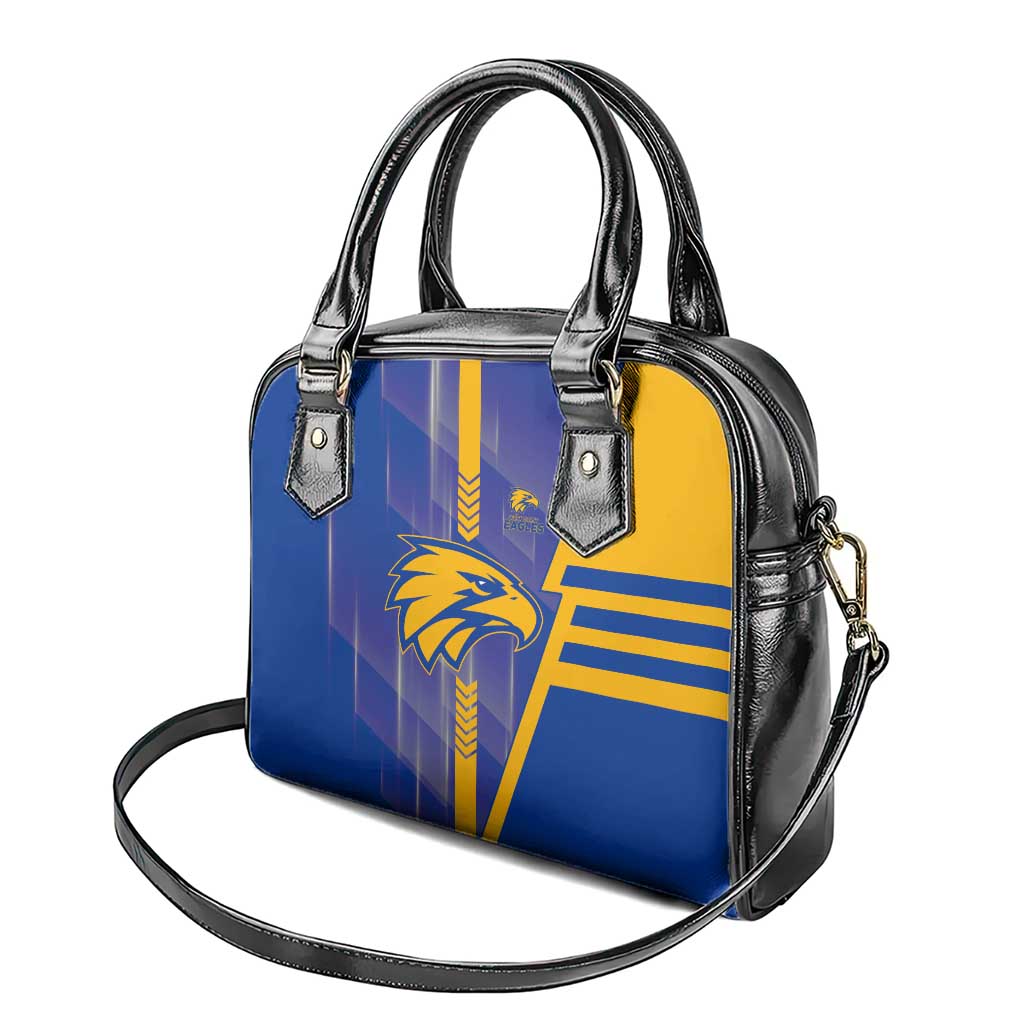 West Coast Eagles Shoulder Handbag Modern Geometric Sports Graphic Style