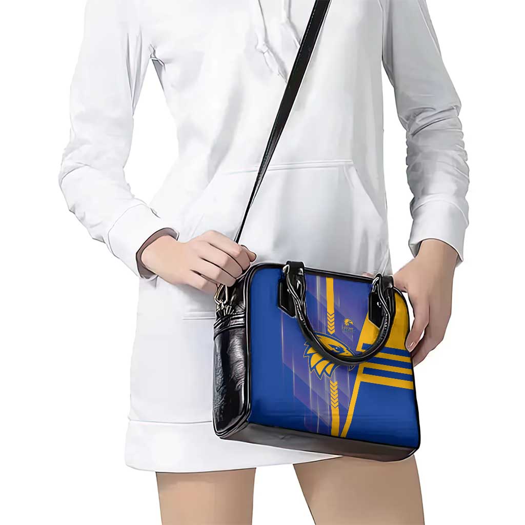 West Coast Eagles Shoulder Handbag Modern Geometric Sports Graphic Style