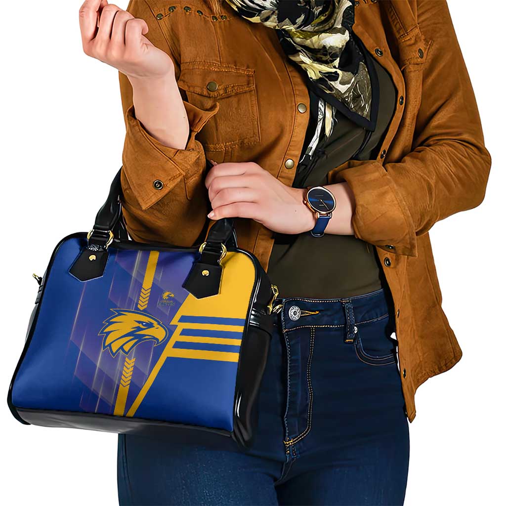 West Coast Eagles Shoulder Handbag Modern Geometric Sports Graphic Style