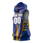 Personalized West Coast Eagles Sleeveless Hoodie Modern Geometric Sports Graphic Style
