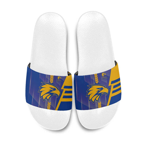 West Coast Eagles Slide Sandals Modern Geometric Sports Graphic Style