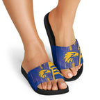 West Coast Eagles Slide Sandals Modern Geometric Sports Graphic Style