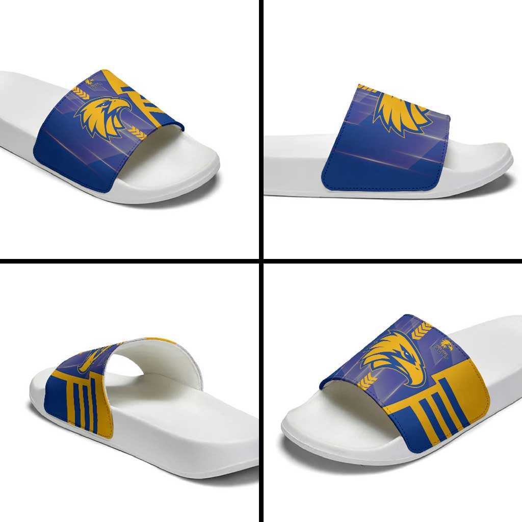 West Coast Eagles Slide Sandals Modern Geometric Sports Graphic Style