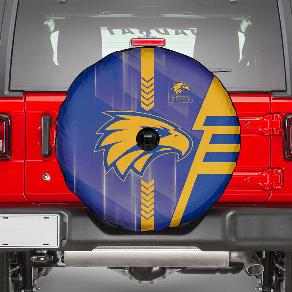 West Coast Eagles Spare Tire Cover Modern Geometric Sports Graphic Style