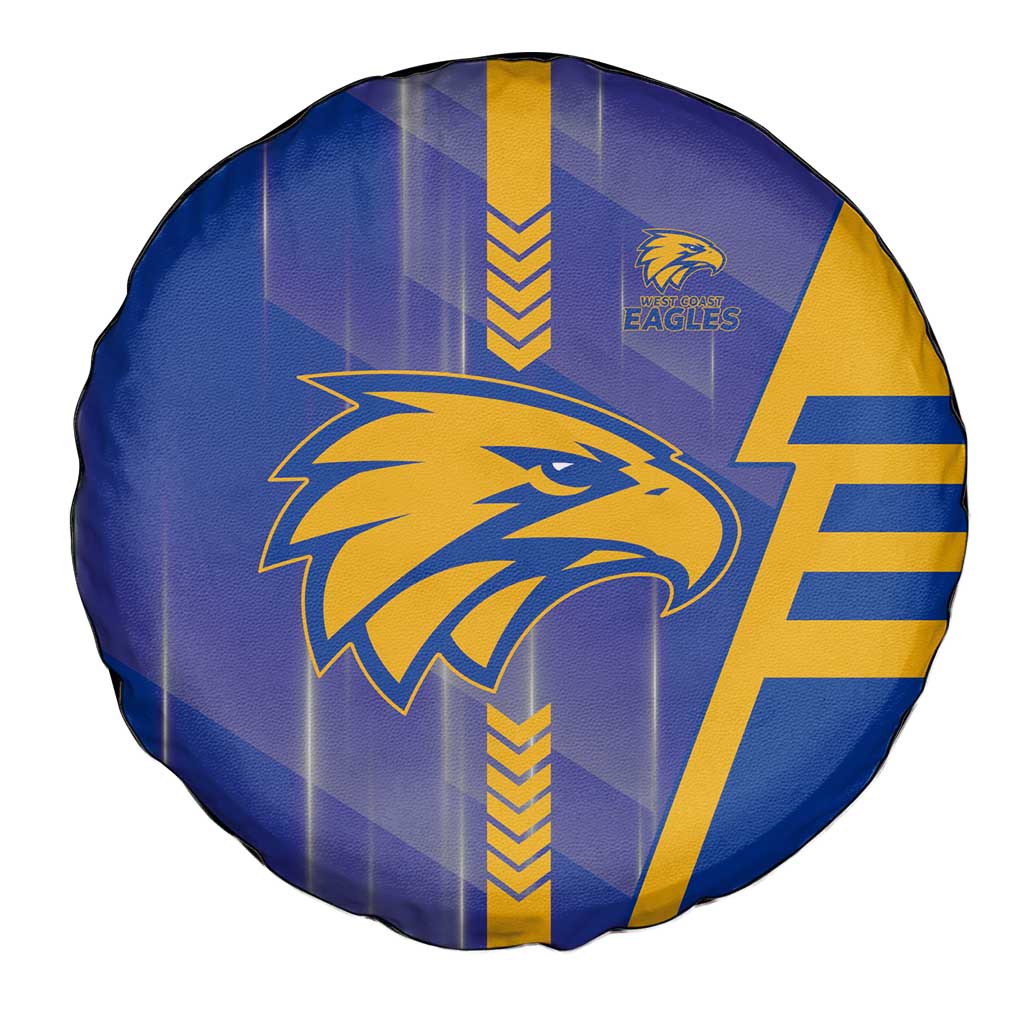 West Coast Eagles Spare Tire Cover Modern Geometric Sports Graphic Style