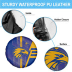 West Coast Eagles Spare Tire Cover Modern Geometric Sports Graphic Style