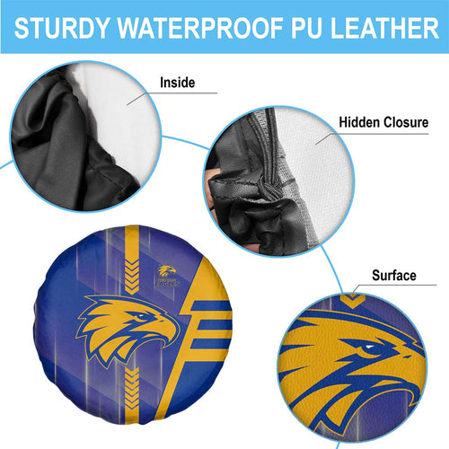 West Coast Eagles Spare Tire Cover Modern Geometric Sports Graphic Style
