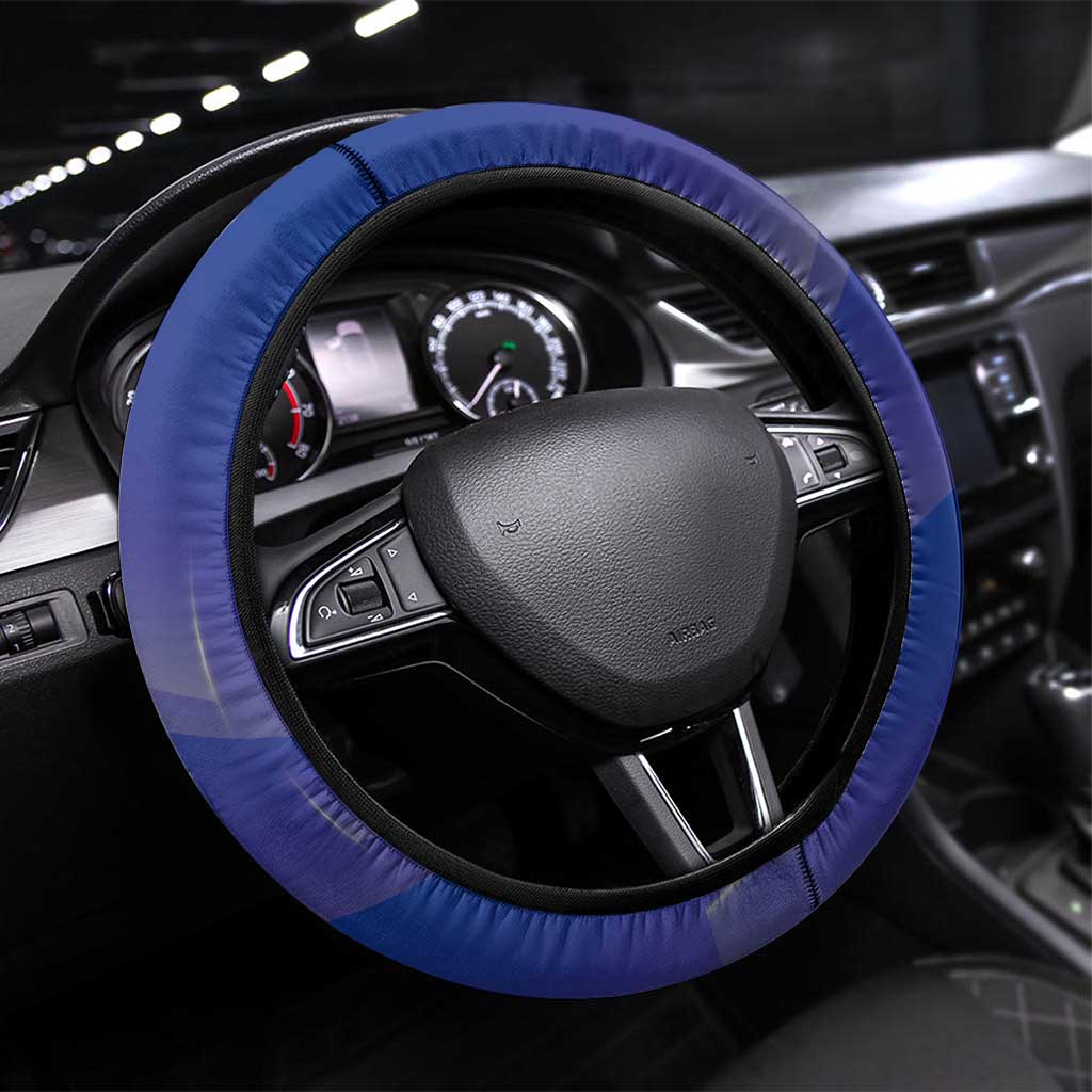 West Coast Eagles Steering Wheel Cover Modern Geometric Sports Graphic Style
