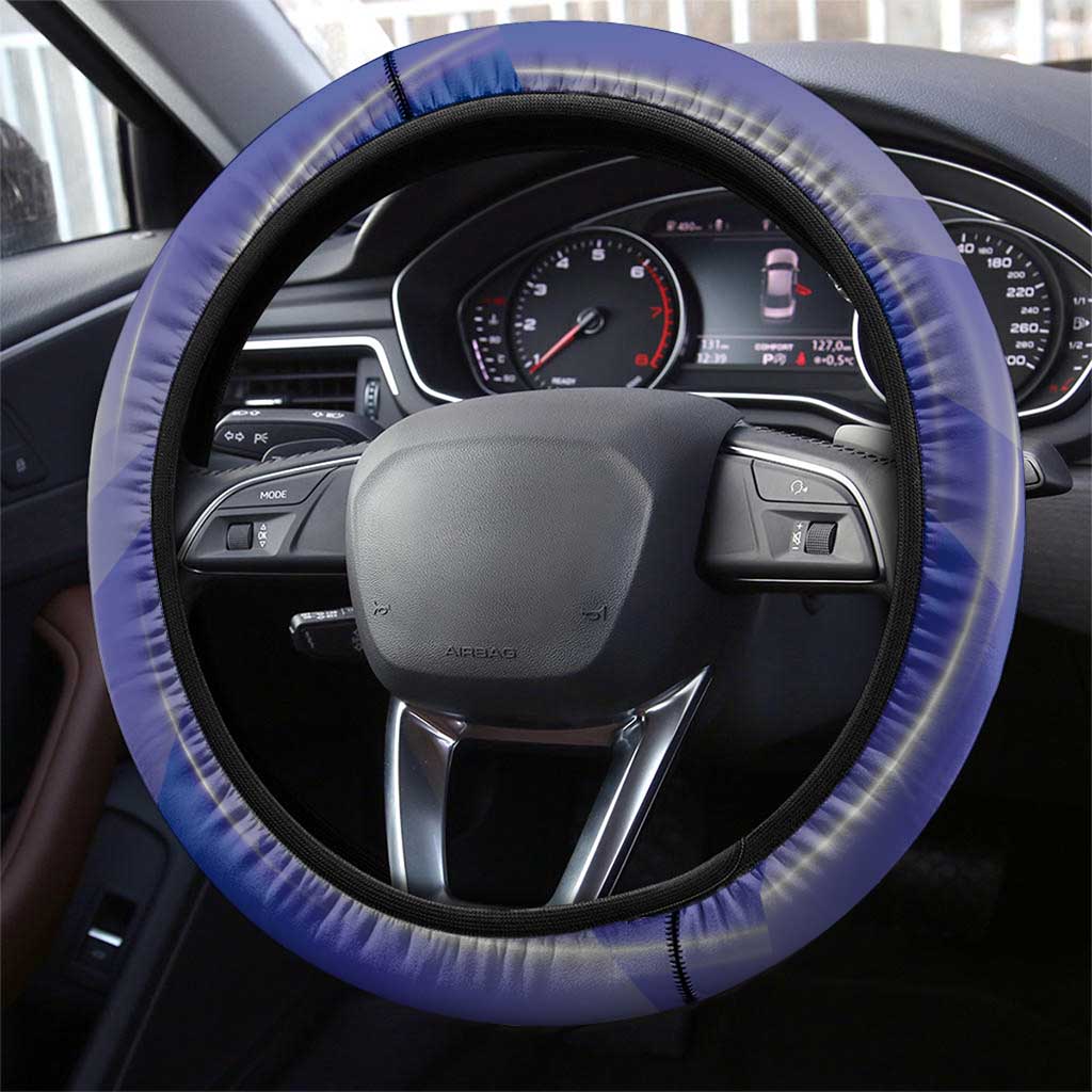 West Coast Eagles Steering Wheel Cover Modern Geometric Sports Graphic Style