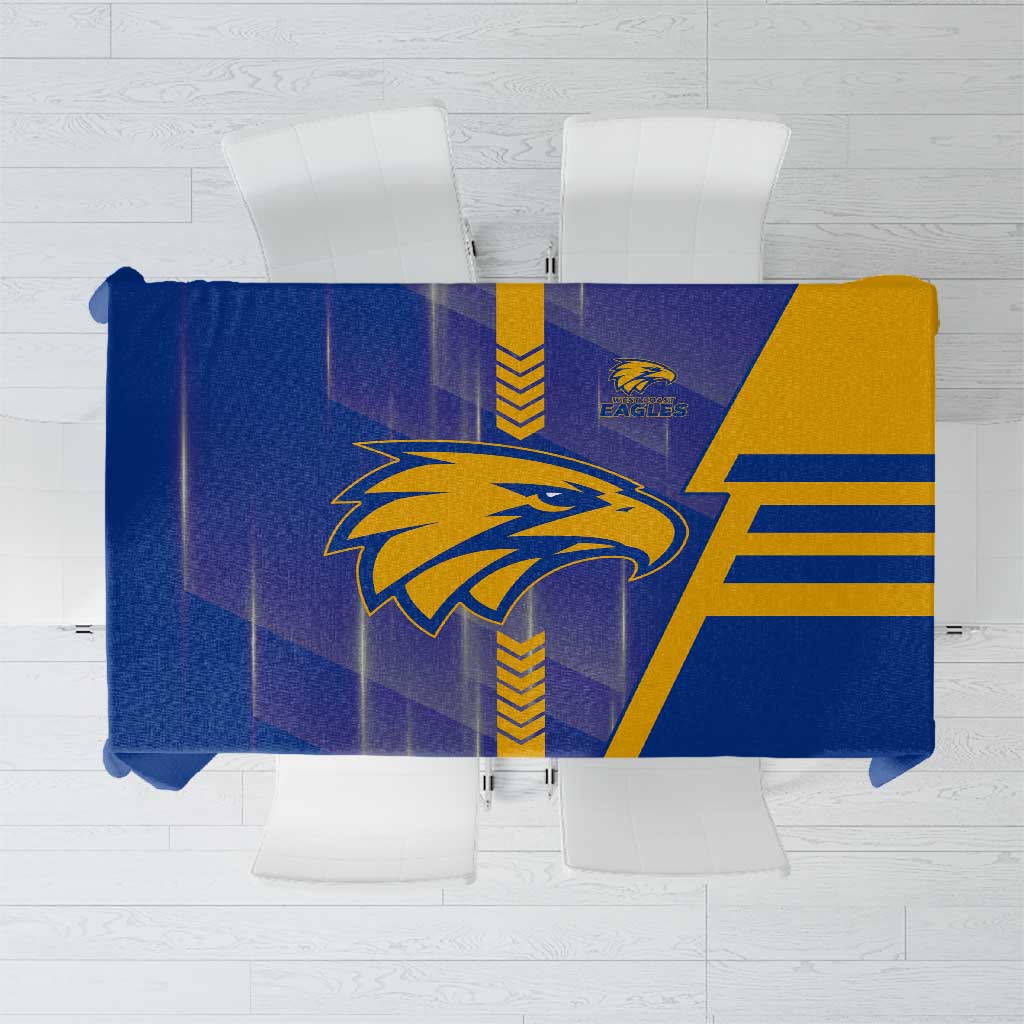 West Coast Eagles Tablecloth Modern Geometric Sports Graphic Style