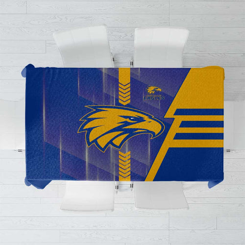West Coast Eagles Tablecloth Modern Geometric Sports Graphic Style