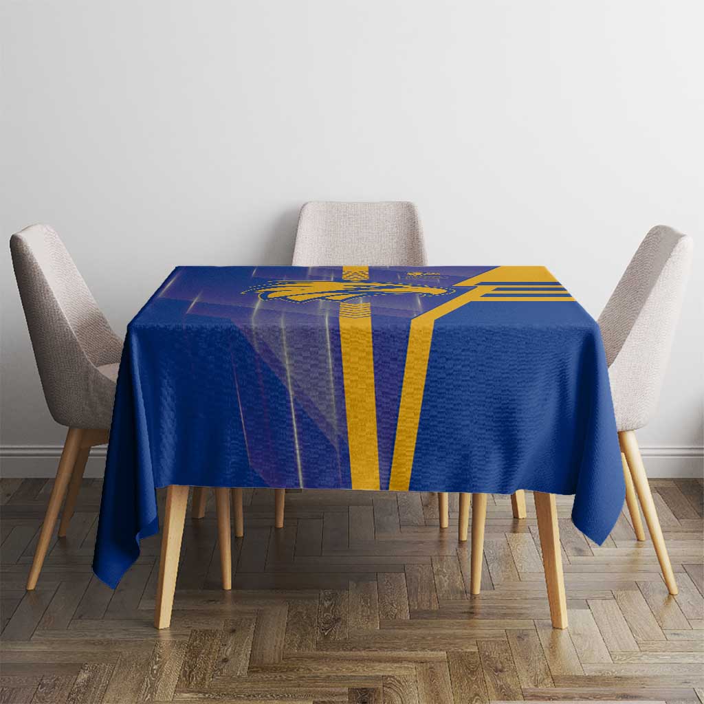West Coast Eagles Tablecloth Modern Geometric Sports Graphic Style
