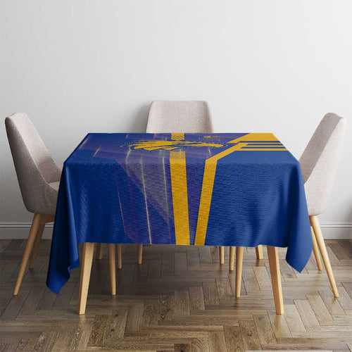West Coast Eagles Tablecloth Modern Geometric Sports Graphic Style