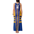 Personalized West Coast Eagles Tank Maxi Dress Modern Geometric Sports Graphic Style
