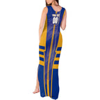 Personalized West Coast Eagles Tank Maxi Dress Modern Geometric Sports Graphic Style