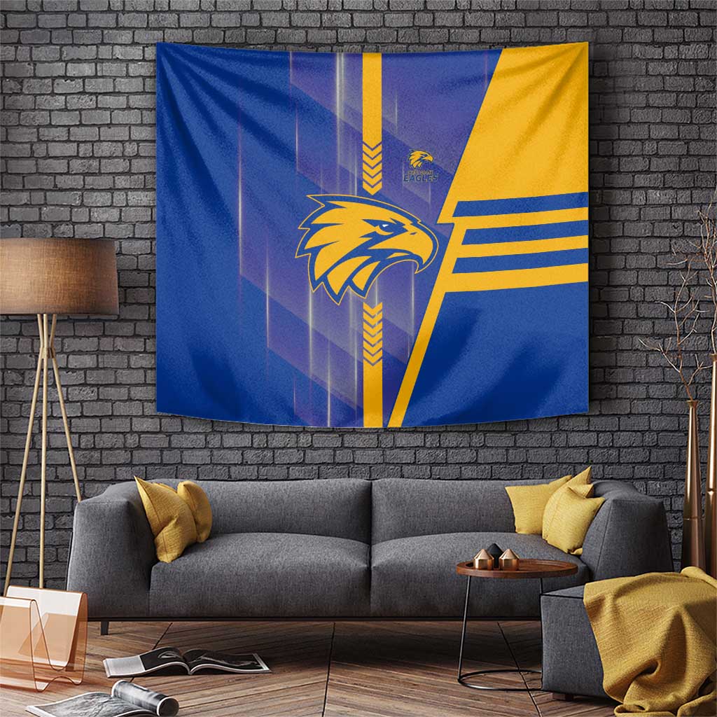 West Coast Eagles Tapestry Modern Geometric Sports Graphic Style