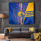 West Coast Eagles Tapestry Modern Geometric Sports Graphic Style