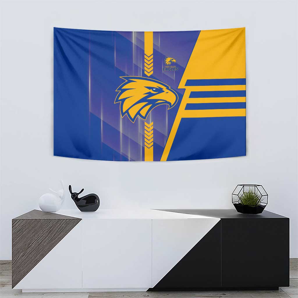 West Coast Eagles Tapestry Modern Geometric Sports Graphic Style