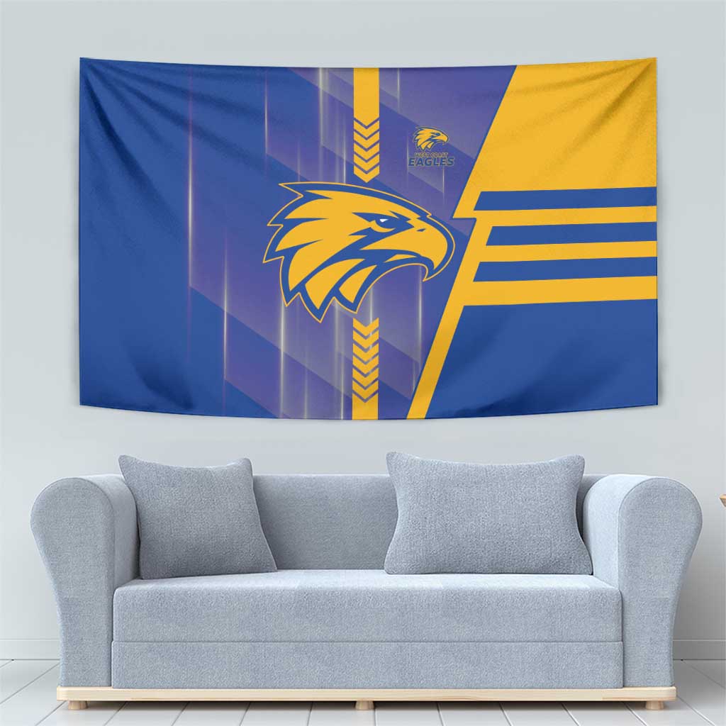 West Coast Eagles Tapestry Modern Geometric Sports Graphic Style