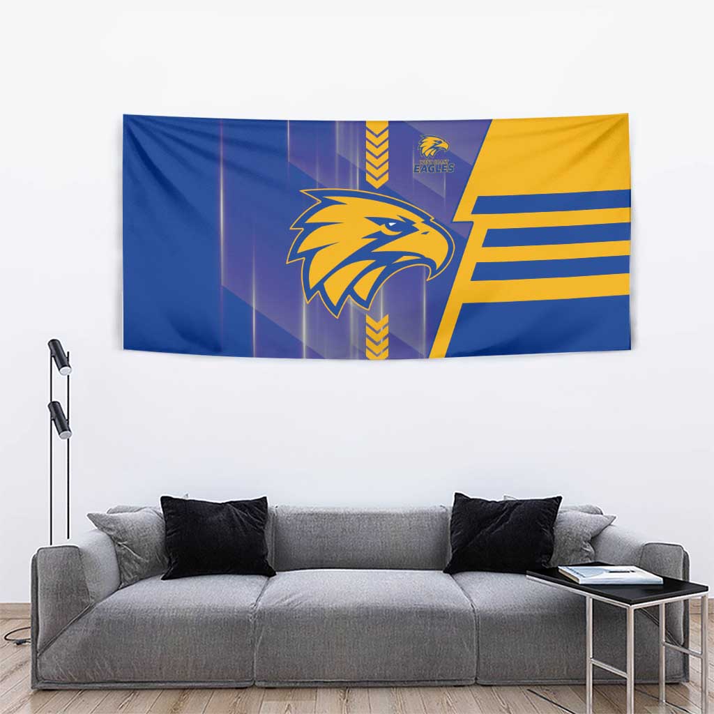 West Coast Eagles Tapestry Modern Geometric Sports Graphic Style