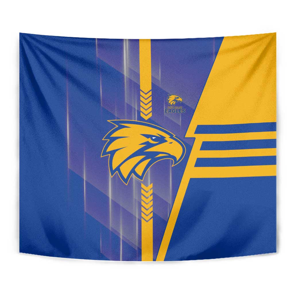 West Coast Eagles Tapestry Modern Geometric Sports Graphic Style