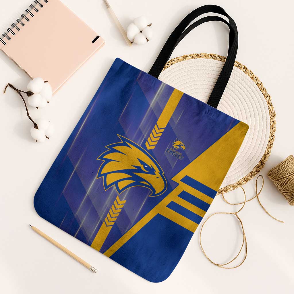 West Coast Eagles Tote Bag Modern Geometric Sports Graphic Style
