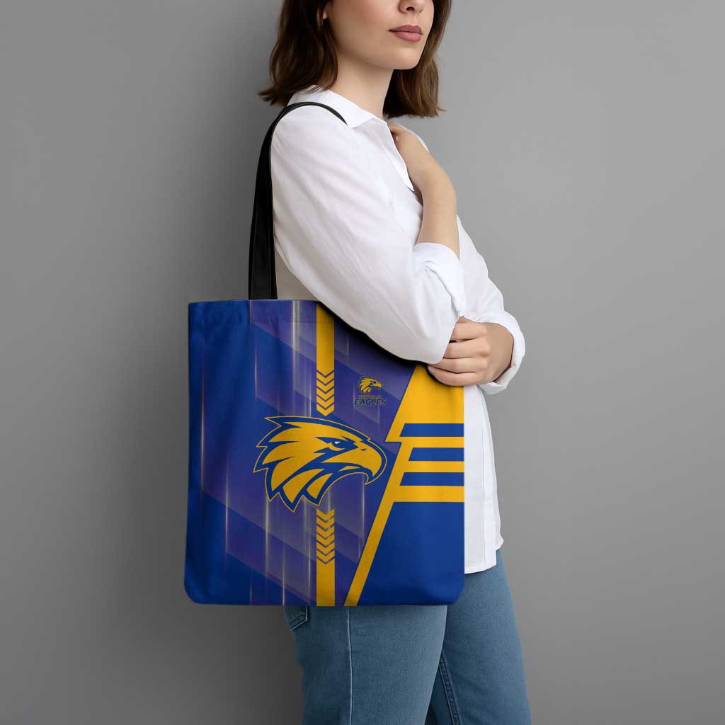 West Coast Eagles Tote Bag Modern Geometric Sports Graphic Style
