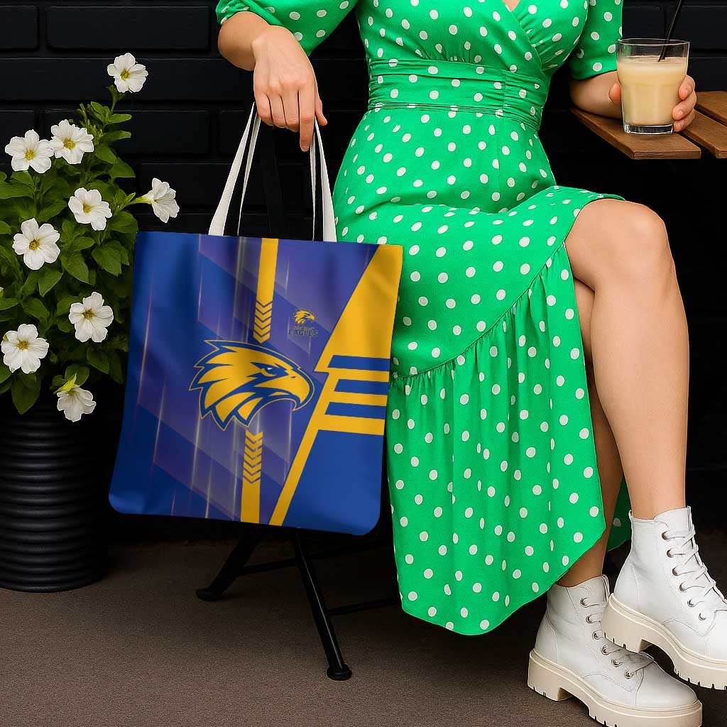 West Coast Eagles Tote Bag Modern Geometric Sports Graphic Style
